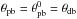 \hbox{$\theta_\mathrm{pb}=\theta_\mathrm{pb}^0=\theta_\mathrm{db}$}