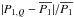 \hbox{$|{\it P}_{\rm 1,{\it Q}}-\overline{{\it P}_1}|/\overline{{\it P}_1}$}