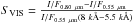 \hbox{$S_{\rm VIS}=\frac{I/F_{0.80~\mu {\rm m}} - I/F_{0.55~ \mu {\rm m}}}{I/F_{0.55~\mu {\rm m}}(8~ k\AA -5.5~k\AA)}$}
