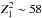 \hbox{$Z^2_1\sim58$}
