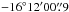 \hbox{$-16^{\circ} 12\arcmin 00\farcs9$}