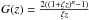 \hbox{$G(z) = \frac{2((1+\zeta z)^n-1)}{\zeta z}$}