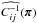 \hbox{$\widehat{C\inv_{ij}}(\bpi)$}