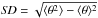 \hbox{$\textit{SD} = \sqrt{\langle \theta^2 \rangle - \langle \theta \rangle^2}$}