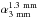 \hbox{$\alpha_{\rm 3~mm}^{\rm 1.3~mm}$}