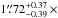 \hbox{$1\farcs72^{+0.37}_{-0.39} \, \times$}