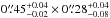 \hbox{$0\farcs56^{+0.06}_{-0.06} \,\times\, 0\farcs38^{+0.08}_{-0.09}$}
