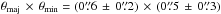 \hbox{$(1\farcs0 \, \pm \, 0\farcs5) \, \times \, (0\farcs4 \, \pm \, 0\farcs8)$}