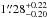 \hbox{$1\farcs28^{+0.22}_{-0.20}$}