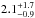 \hbox{$1\farcs34^{+0.40}_{-0.44}$}