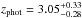 \hbox{$z_{\rm phot}=3.05_{-0.28}^{+0.33}$}