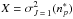 \hbox{$X= \sigma^2_{J\,=\,1} (n^{*}_{p}) $}