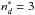 \hbox{$n^{*}_{d}=3$}