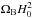 \hbox{$\ob H_0^2$}