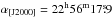 Mathematical equation: \hbox{$\alpha_{[{\rm J}2000]}=22^{\rm h}56^{\rm m}17 \fs 9$}
