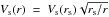 Mathematical equation: \hbox{$V_{\rm s} (r)~=~V_{\rm s}(r_{\rm s})\sqrt{r_{\rm s}/r}$}