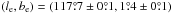 Mathematical equation: \hbox{$(l_{\rm e}, b_{\rm e})= (117\fdg7 \pm 0\fdg1, 1\fdg4 \pm 0\fdg1)$}