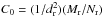 Mathematical equation: \hbox{$C_0=(1/d_{\rm r}^2)(M_{\rm r}/N_{\rm r})$}
