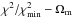 Mathematical equation: \hbox{$\chi^2/\chi^2_{\rm min}-\Omega_{\rm m}$}