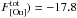 Mathematical equation: \hbox{$F_{[\rm O\textsc{ii}]}^{\rm tot})=-17.8$}