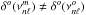 Mathematical equation: \hbox{$\delta^o(\nu^m_{n\ell})\ne\delta^o(\nu^o_{n\ell})$}