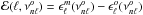 Mathematical equation: \hbox{${\cal E}(\ell, \nu^o_{n\ell})=\epsilon_\ell^m(\nu^o_{n\ell})- \epsilon_\ell^o(\nu^o_{n\ell})$}