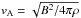 Mathematical equation: \hbox{$v_{\rm A}=\sqrt{B^2/4\pi\rho}$}