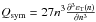 Mathematical equation: \hbox{$Q_{\rm sym}= 27 n^3\frac{\partial^3 \varepsilon_{\rm T}(n)}{\partial n^3}$}