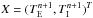 Mathematical equation: \hbox{$X=(T^{n+1}_{\rm E},T^{n+1}_{\rm I})^T$}