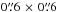 Mathematical equation: \hbox{$0\farcs6\,\times\,0\farcs6$}
