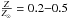 Mathematical equation: \hbox{$\frac{Z}{Z_\odot}=0.2{-}0.5$}