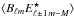 Mathematical equation: \hbox{$\langle B_{\ell m}E^{\star}_{\ell\pm1 \,m-M}\rangle$}