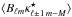 Mathematical equation: \hbox{$\langle B_{\ell m}\kappa^{\star}_{\ell\pm1 \,m-M}\rangle$}