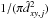 Mathematical equation: \hbox{$1/(\pi \hat{d}^2_{xy,j})$}