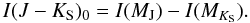 Mathematical equation: $$ I(J-K_{\rm S})_0 = I(M_{\rm J}) - I(M_{K_{\rm S}}). $$