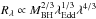 Mathematical equation: \hbox{$R_{\lambda}\propto M_{\mathrm{BH}}^{2/3}\lambda_{\mathrm{Edd}}^{1/3}\lambda^{4/3}$}