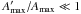 Mathematical equation: \hbox{$A_{\text{max}}'/A_{\text{max}} \ll 1$}