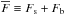 Mathematical equation: \hbox{$\overline{F} \equiv F_{\rm s} + F_{\rm b}$}