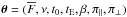 Mathematical equation: \hbox{$\vec{\theta} = (\overline{F}, \nu, t_0, t_{\rm E}, \beta, \piparall, \piperp)$}