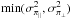 Mathematical equation: \hbox{$\min(\sigmaparall^2, \sigmaperp^2)$}