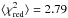 Mathematical equation: \hbox{$\langle \chi^{2}_{\rm red} \rangle =2.79$}