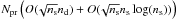 \hbox{$N_{\mathrm{pr}}\left(O(\!\sqrt{n_{\rm s}} n_{\rm d}) + O(\!\sqrt{n_{\rm s}} n_{\rm s} \log(n_{\rm s}))\right)$}