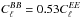 \hbox{$C_\ell^{BB}=0.53C_\ell^{EE}$}