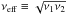 \hbox{$\nu_{\rm eff}\equiv\sqrt{\nu_1\nu_2}$}