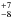 \hbox{$^{+7}_{-8}$}