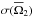\hbox{$\sigma(\overline{\Omega}_2)$}