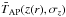 \hbox{$\bar{T}_{\rm AP}(z(r),\sigma_{ z})$}