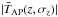 \hbox{$| \bar{T}_{\rm AP}(z,\sigma_{ z})|$}