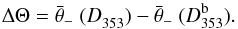 \appendix \setcounter{section}{4} \begin{equation} \Delta \Theta = \hessangle\ (\Dmodel^{}) - \hessangle\ (\fDmodel). \end{equation}