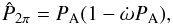 \appendix \setcounter{section}{1} \begin{equation} \label{eqperiodav} \hat{P}_{2 \pi} = P_{\rm A} (1 - \dot{\omega} P_{\rm A}), \end{equation}